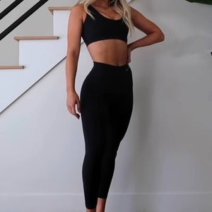 Whitney Simmons x Gymshark • Black Set • Leggings + Bra V2
